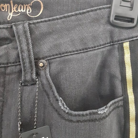 New Spoon Jeans Women's Skinny Leg Spandex Pants | Black | Size: 1 - Picture 5 of 10